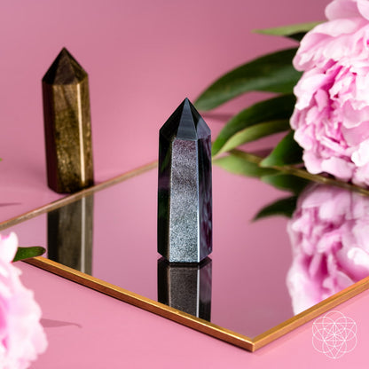 Punta Obsidiana Dorada+Plata