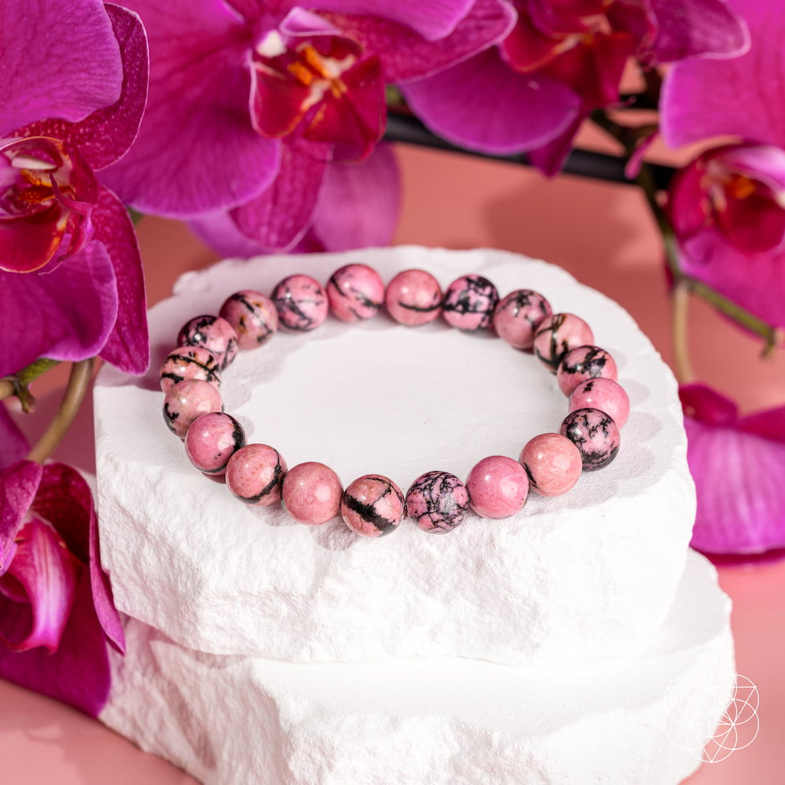 The Love Frequency – Rhodonite Bracelet of Forgiveness