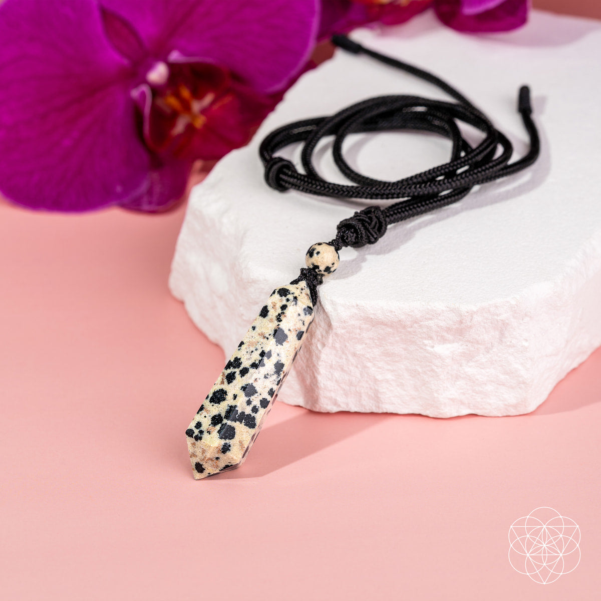 My World Has Color Again – The Dalmatian Jasper Pendant