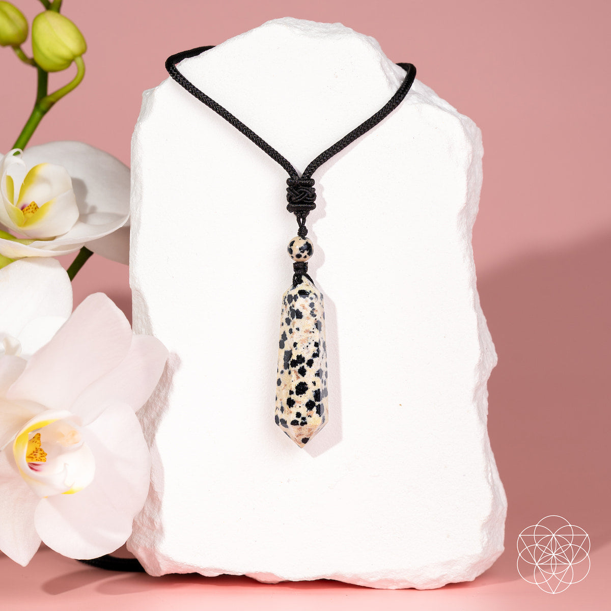 My World Has Color Again – The Dalmatian Jasper Pendant