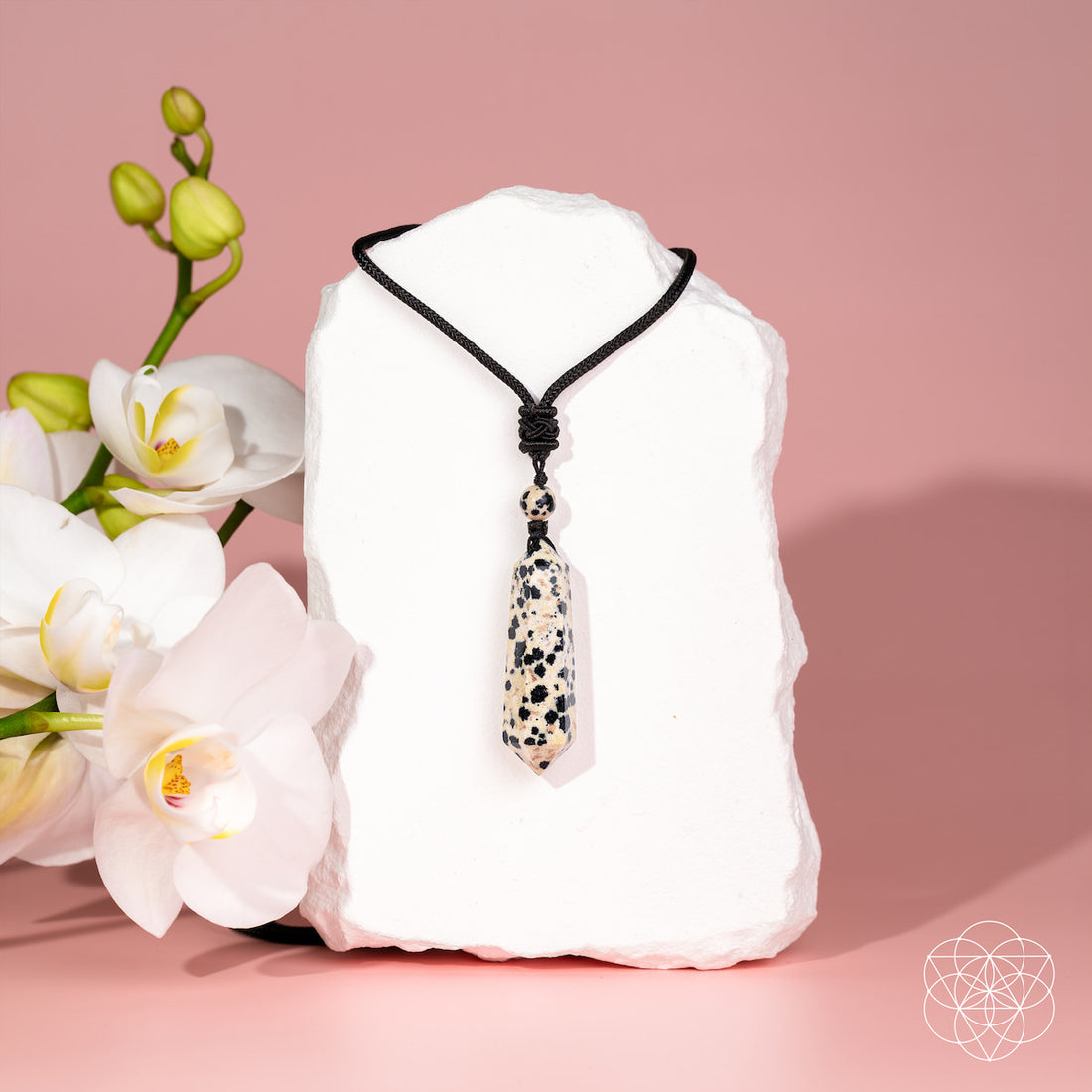 My World Has Color Again – The Dalmatian Jasper Pendant