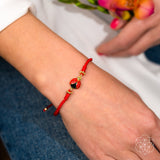 Thumbnail for Lucky Ladybug - pulseira de corda vermelha de quatro fios
