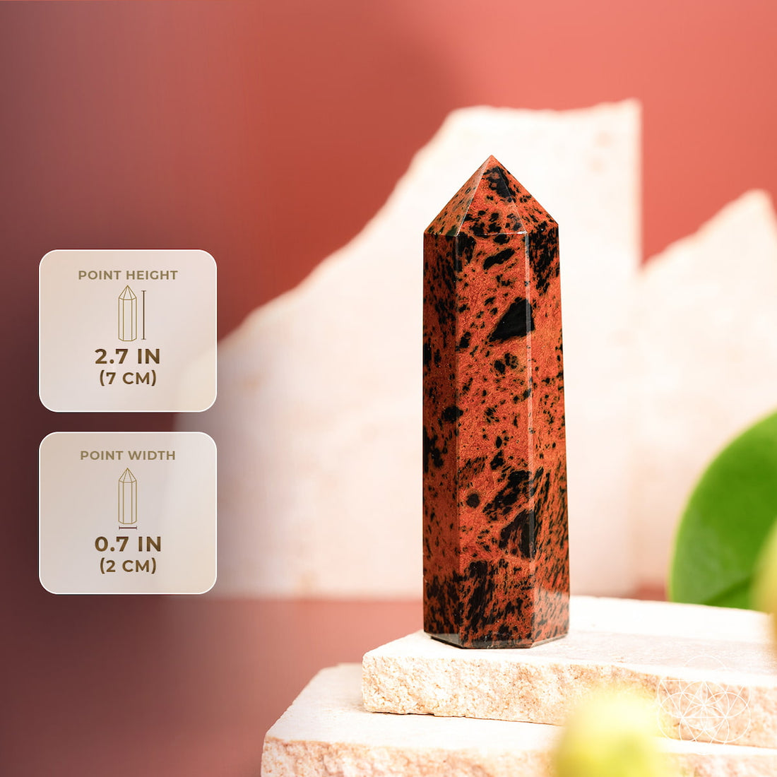 Cut the Cord, Keep Your Fire - Mahogany Obsidian Point