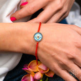 Thumbnail for Evil Eye Guardian - Four-Strand Red String Bracelet