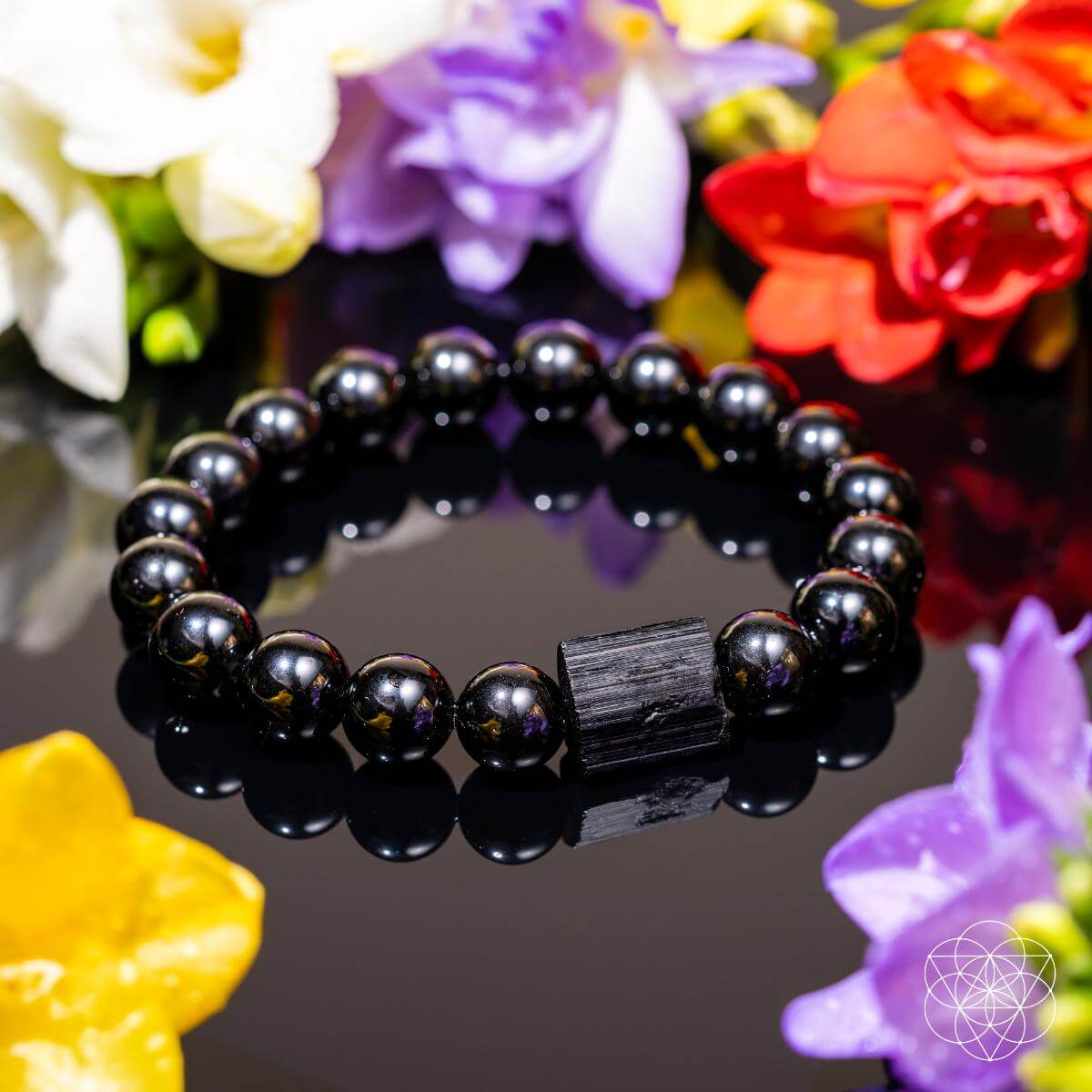 Habit Breaker - Black Obsidian &amp; Tourmaline Bracelet