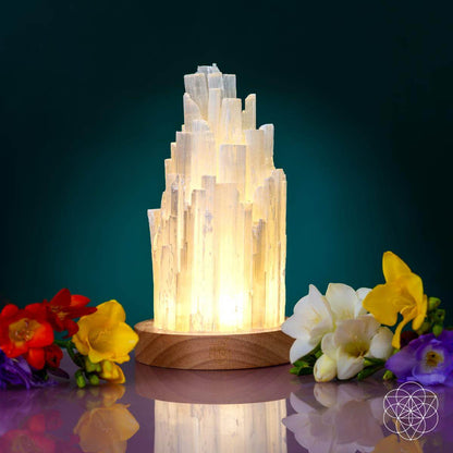 The Cleanse-All Selenite Lamp - 2 Pounds of Healing Power