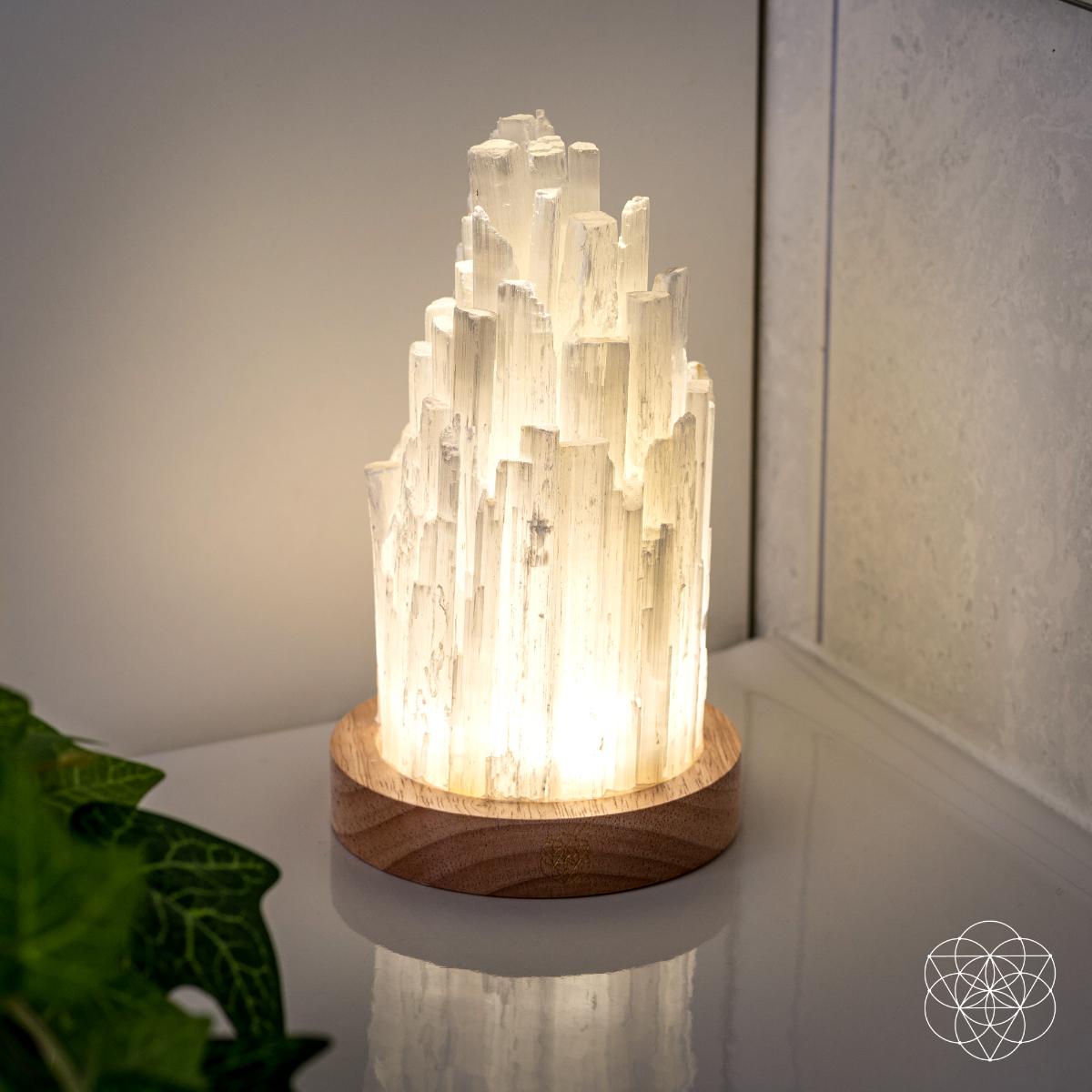 The Cleanse-All Selenite Lamp - 2 Pounds of Healing Power