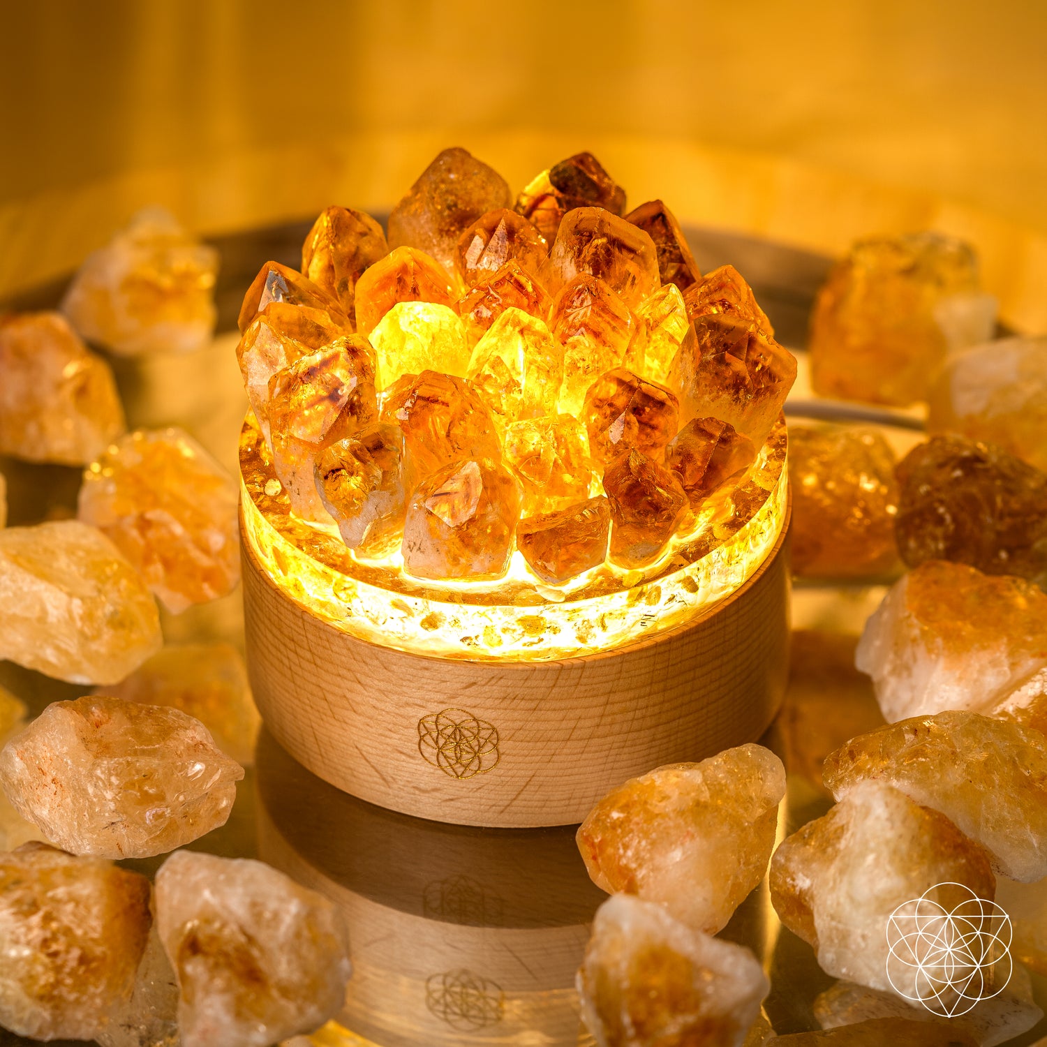 Turn My Life to Gold - Midas Citrine Lamp