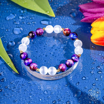 Cosmic Energy Amplifier - Galaxy Tiger’s Eye Bracelet