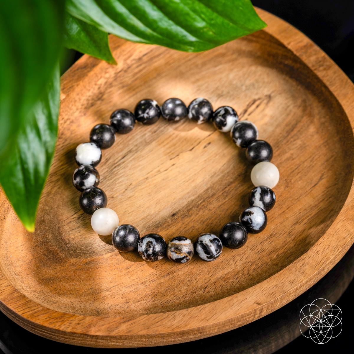 Bracelet jaspe zébré CI602