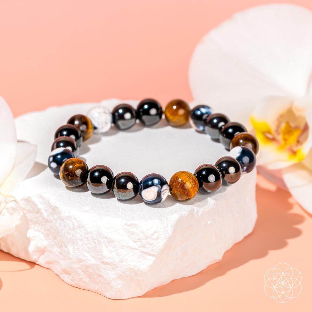 Pulsera de orca de protección triple