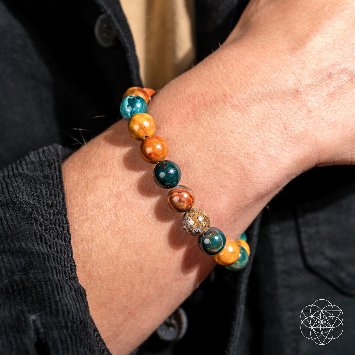 Quiet My Mind – Ocean Jasper Bracelet – Conscious Items