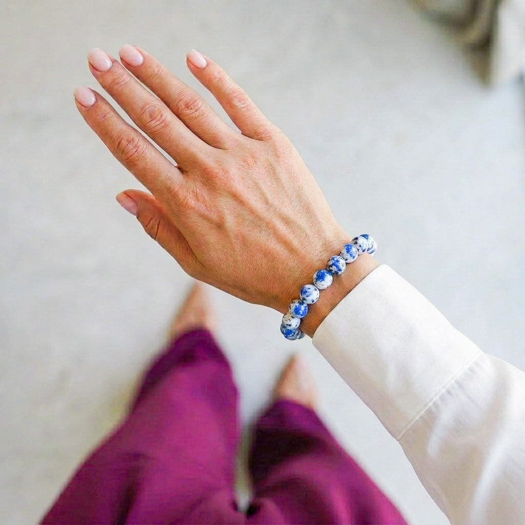 Triunfo Infinito - Pulseira de Sucesso de Malaquita e Selenita