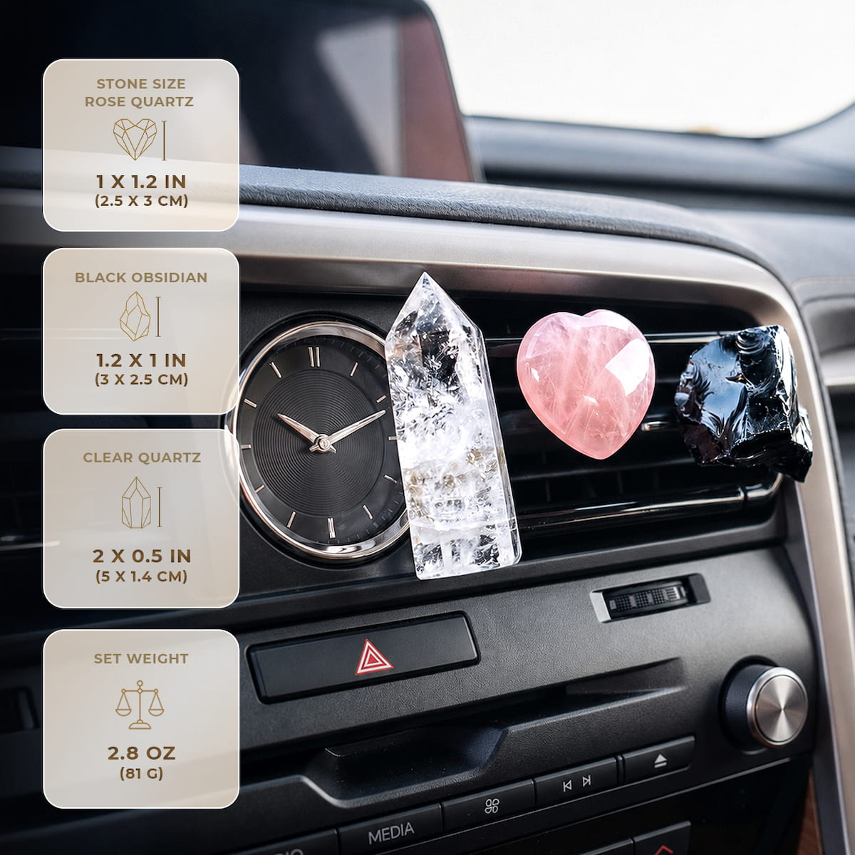 GPS espiritual - Kit de cristal de coche guardián