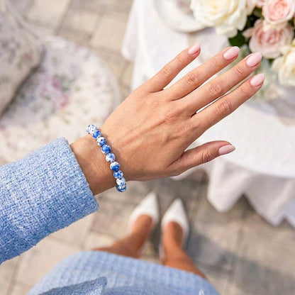 Triunfo Infinito - Pulseira de Sucesso de Malaquita e Selenita