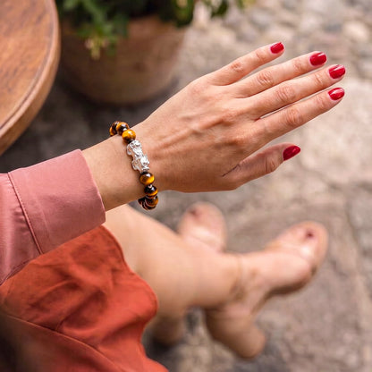 Fortune Flows - Tiger’s Eye &amp; Pixiu Bracelet