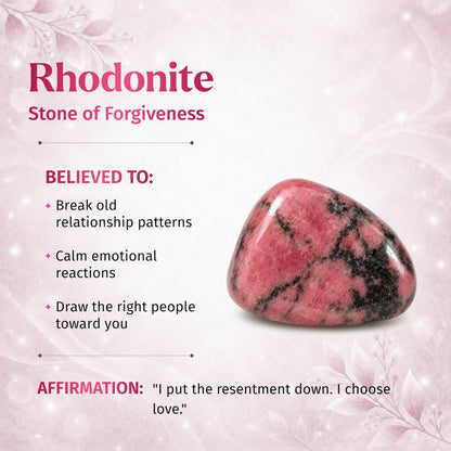 La Frecuencia del Amor – Pulsera de Rodonita del Perdón