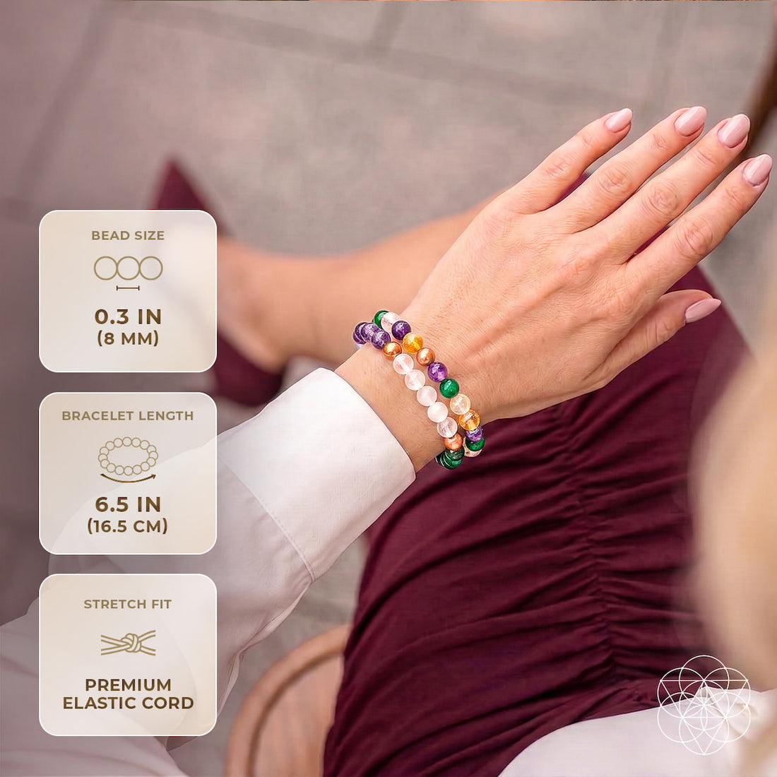 Powerhouse of Wealth Manifestation - Crystal Quartet Bracelet Set