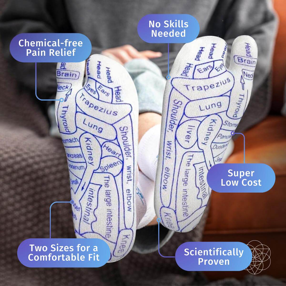 Solescience - Calcetines de reflexología