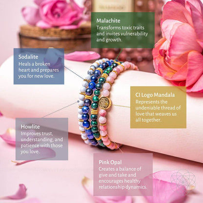 Aphrodite’s Admiration: Eternal Love Bracelet Pack of 4 - Conscious Items