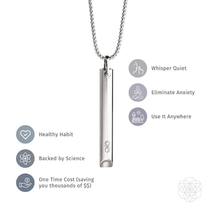 BREATHE. and Cycle Breaker - Mindfulness Breathing Necklaces - Conscious Items
