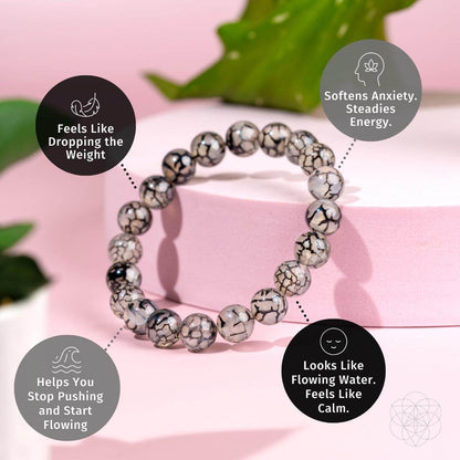 Calm in the Chaos - River Agate Bracelet - Conscious Items