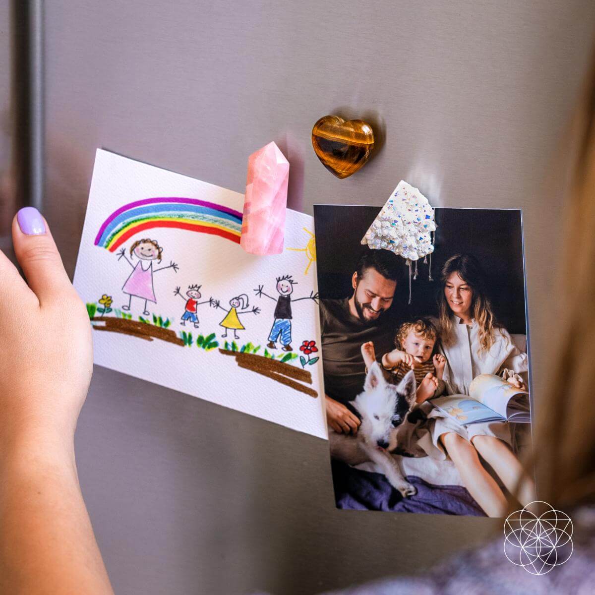 Crystal Fridge Magnets - Trio of Protection &amp; Comfort - Conscious Items