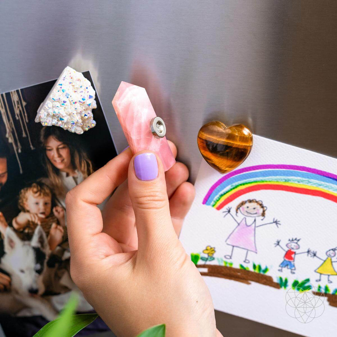Crystal Fridge Magnets - Trio of Protection &amp; Comfort - Conscious Items