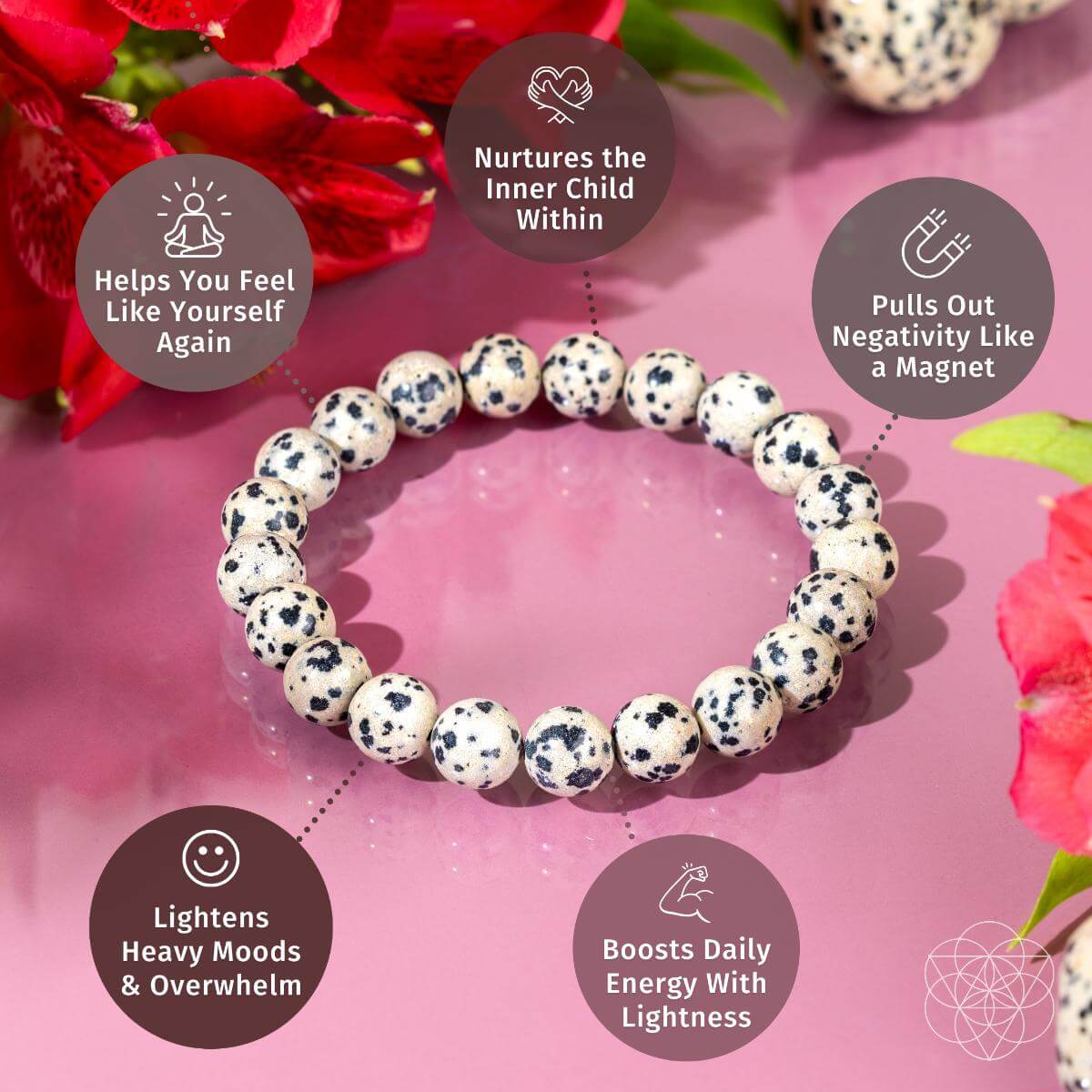 Emotional Detox - Dalmatian Jasper Bracelet - Conscious Items