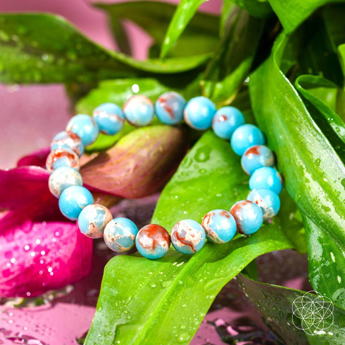 Empath’s Shield - Aqua Terra Jasper Bracelet - Conscious Items