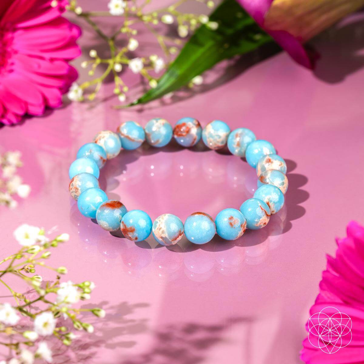 Empath’s Shield - Aqua Terra Jasper Bracelet - Conscious Items