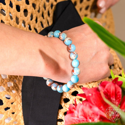 Empath’s Shield - Aqua Terra Jasper Bracelet - Conscious Items