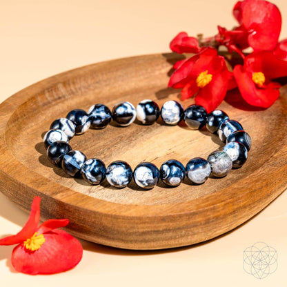 Exotic Orca Agate Bracelet of Deep Healing - Conscious Items
