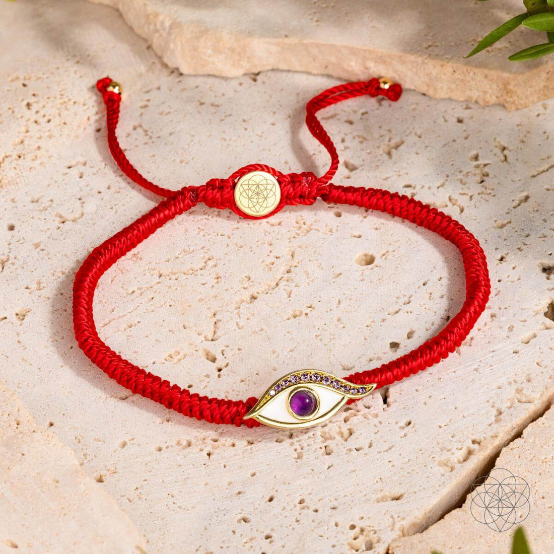 Eye of Spiritual Protection - Four - Strand Red String Bracelet - Conscious Items