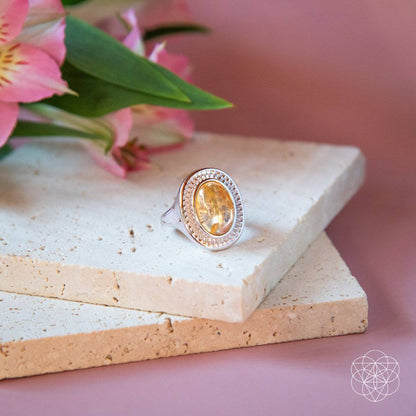 Eye of The Sun - Silver Aura Ring of Attraction - Conscious Items