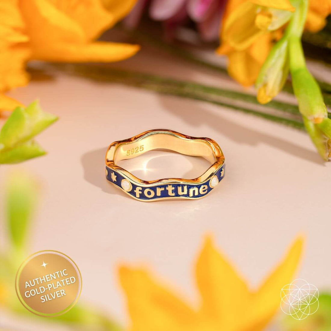 Fortune Magnet - Aquamarine Ring of Prosperity - Conscious Items