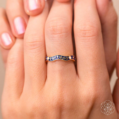 Fortune Magnet - Aquamarine Ring of Prosperity - Conscious Items