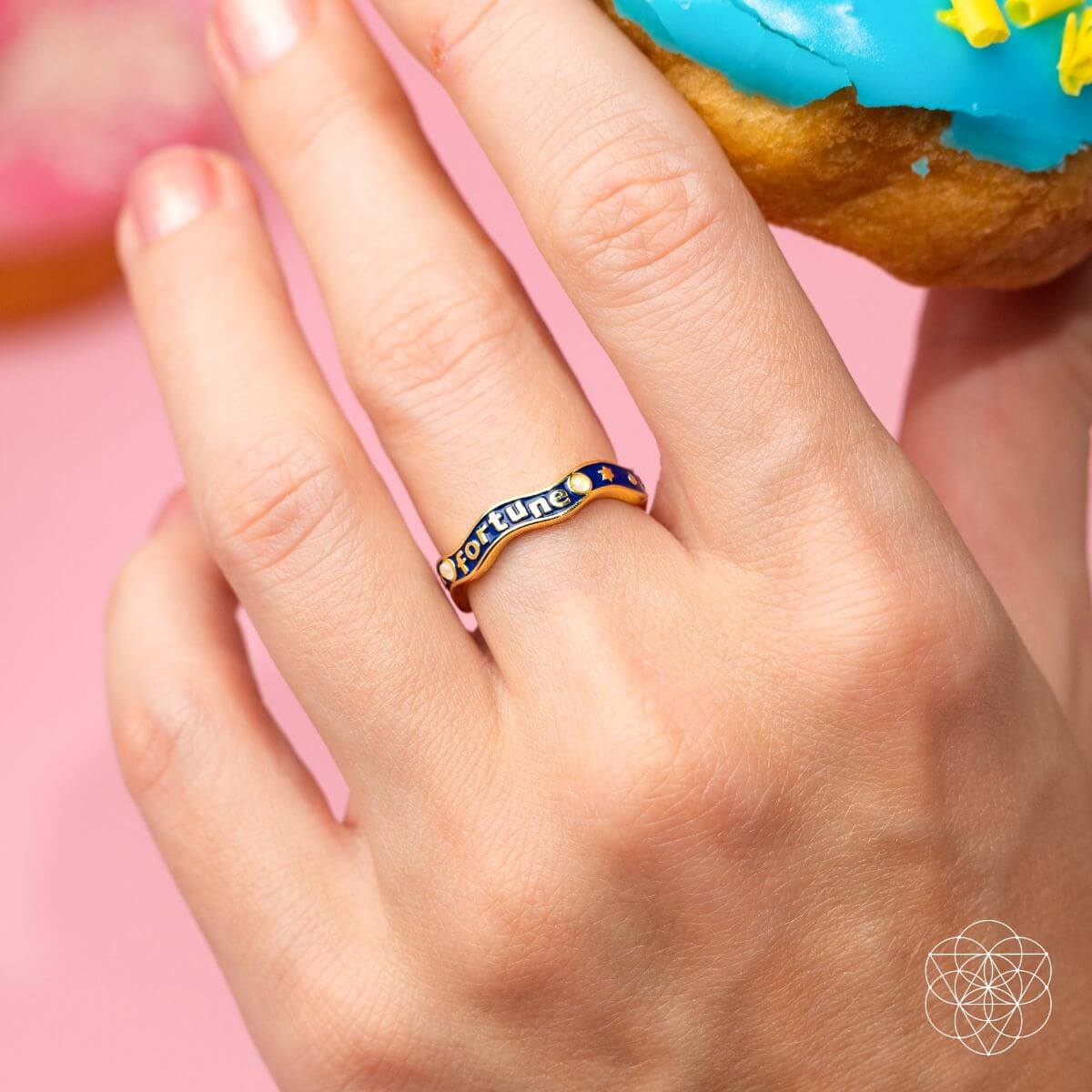 Fortune Magnet - Aquamarine Ring of Prosperity - Conscious Items