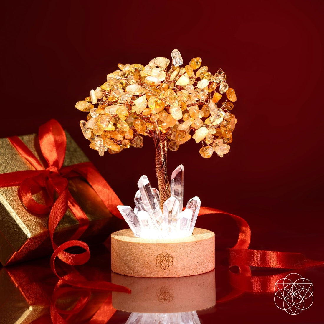 Golden Lamp of Wealth - Citrine Tree - Conscious Items