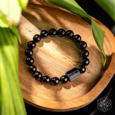 Habit Breaker - Black Obsidian &amp; Tourmaline Bracelet - Conscious Items