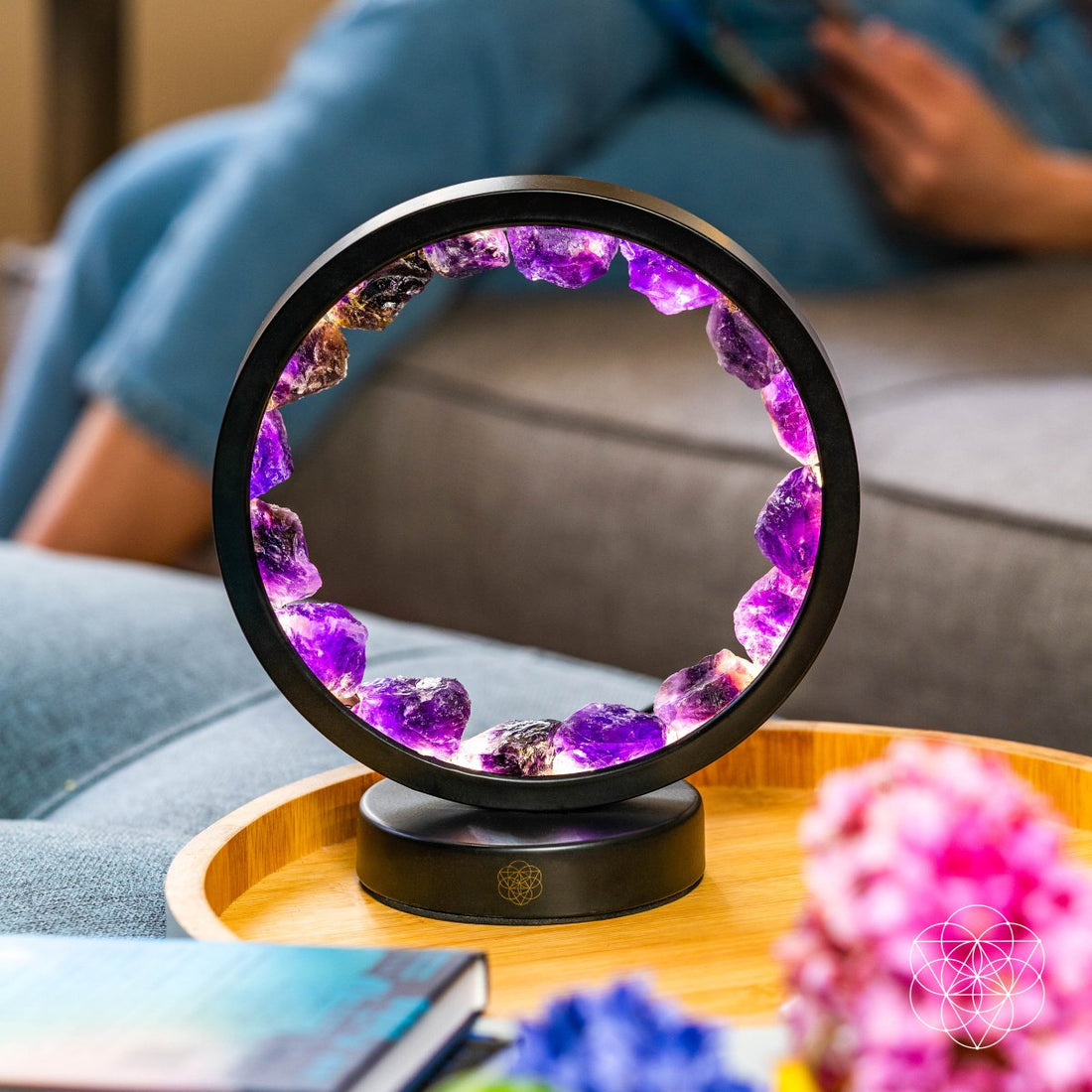 I Am At Peace - Spiritual Protection Amethyst Lamp - Conscious Items