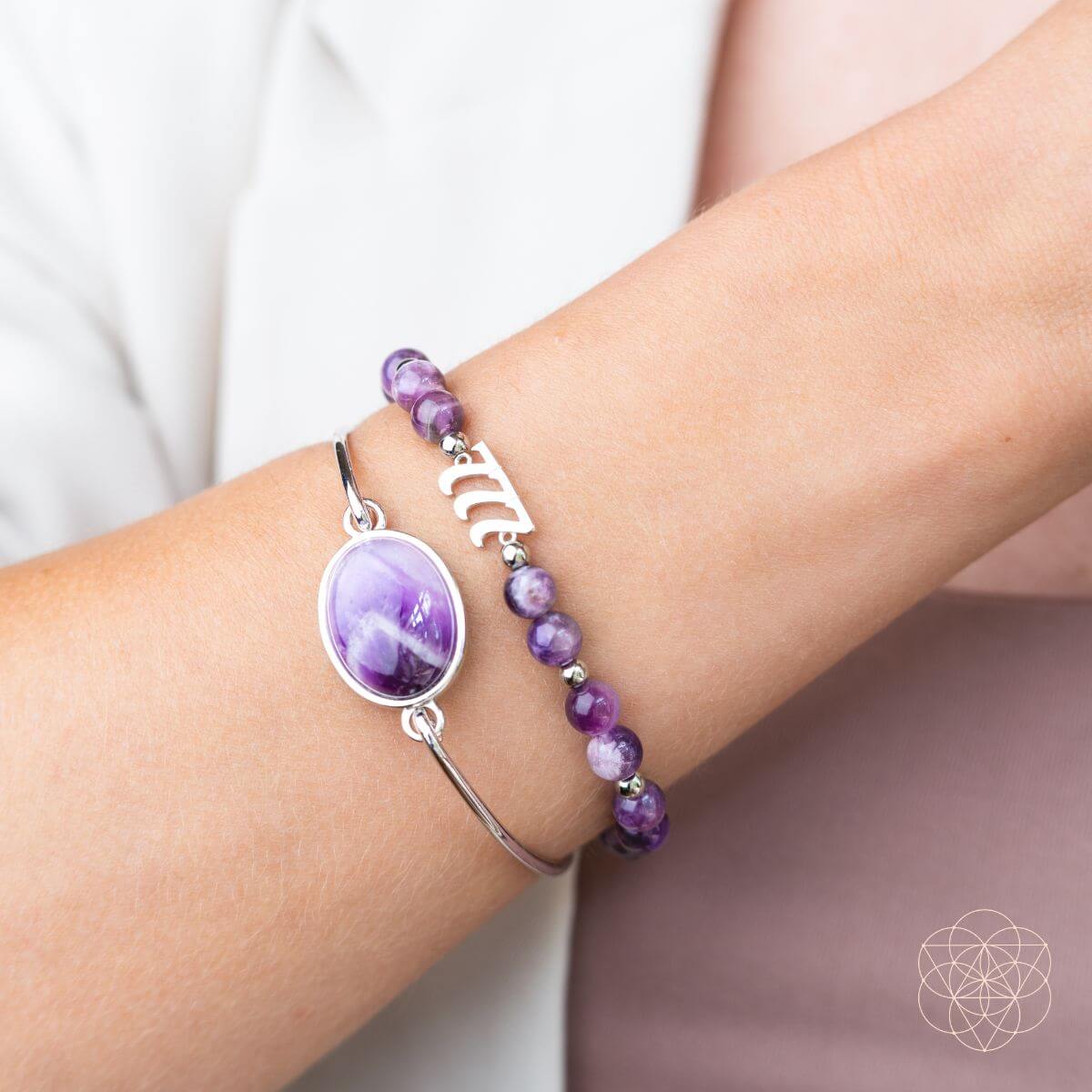I Am Fortunate - 777 Lucky Amethyst Bracelet Set - Conscious Items