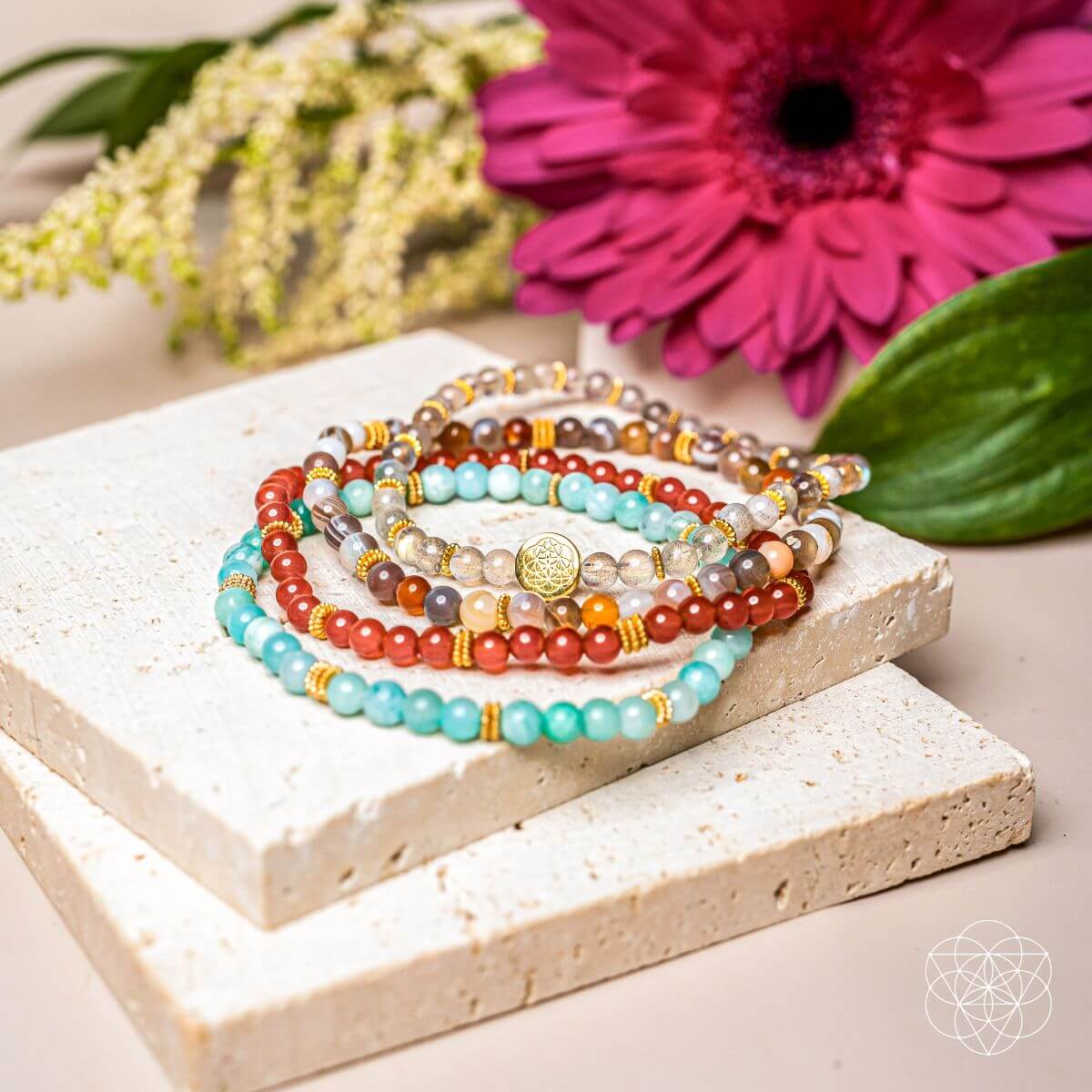 I Am Healthy: Mind, Body &amp; Spirit Restoration Bracelet Pack of 4 - Conscious Items