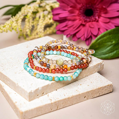 I Am Healthy: Mind, Body &amp; Spirit Restoration Bracelet Pack of 4 - Conscious Items