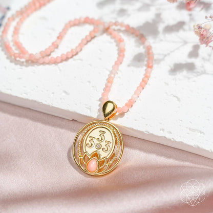 I Am Love - 333 Pink Opal Silver Necklace of True Love - Conscious Items