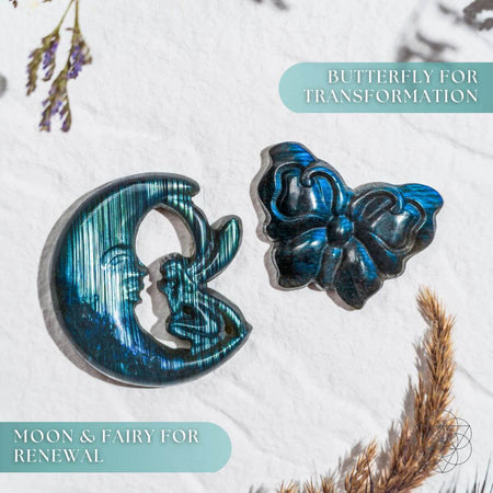 I Am Reborn Labradorite Carving Transformation