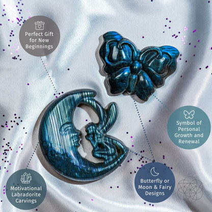 I Am Reborn - Labradorite Carving of Transformation - Conscious Items
