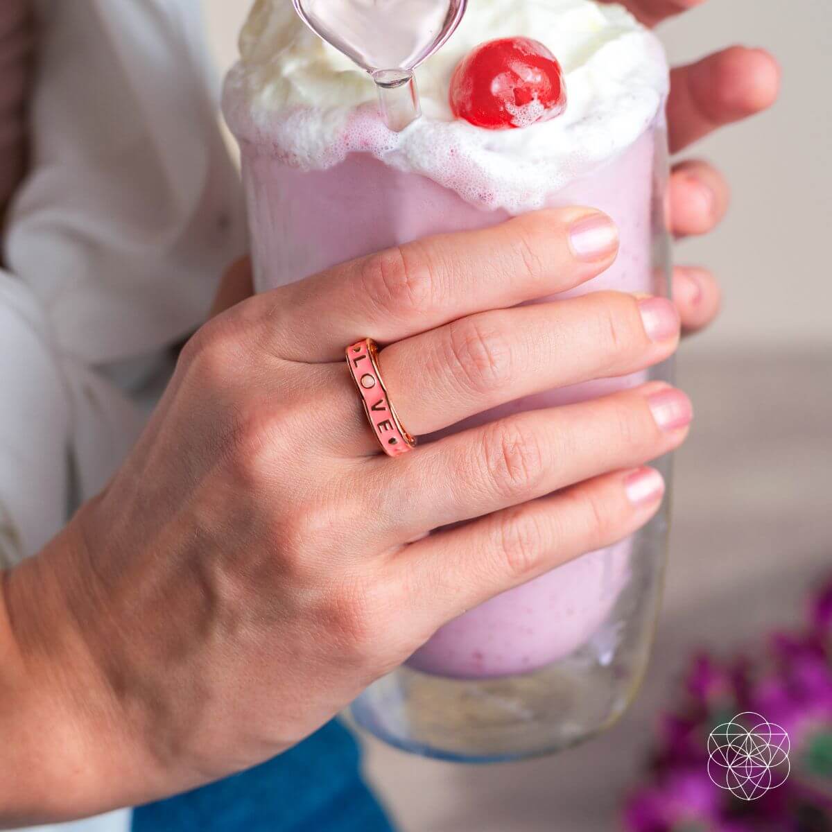I Love My Life - Heart Awakening Pink Opal Ring - Conscious Items