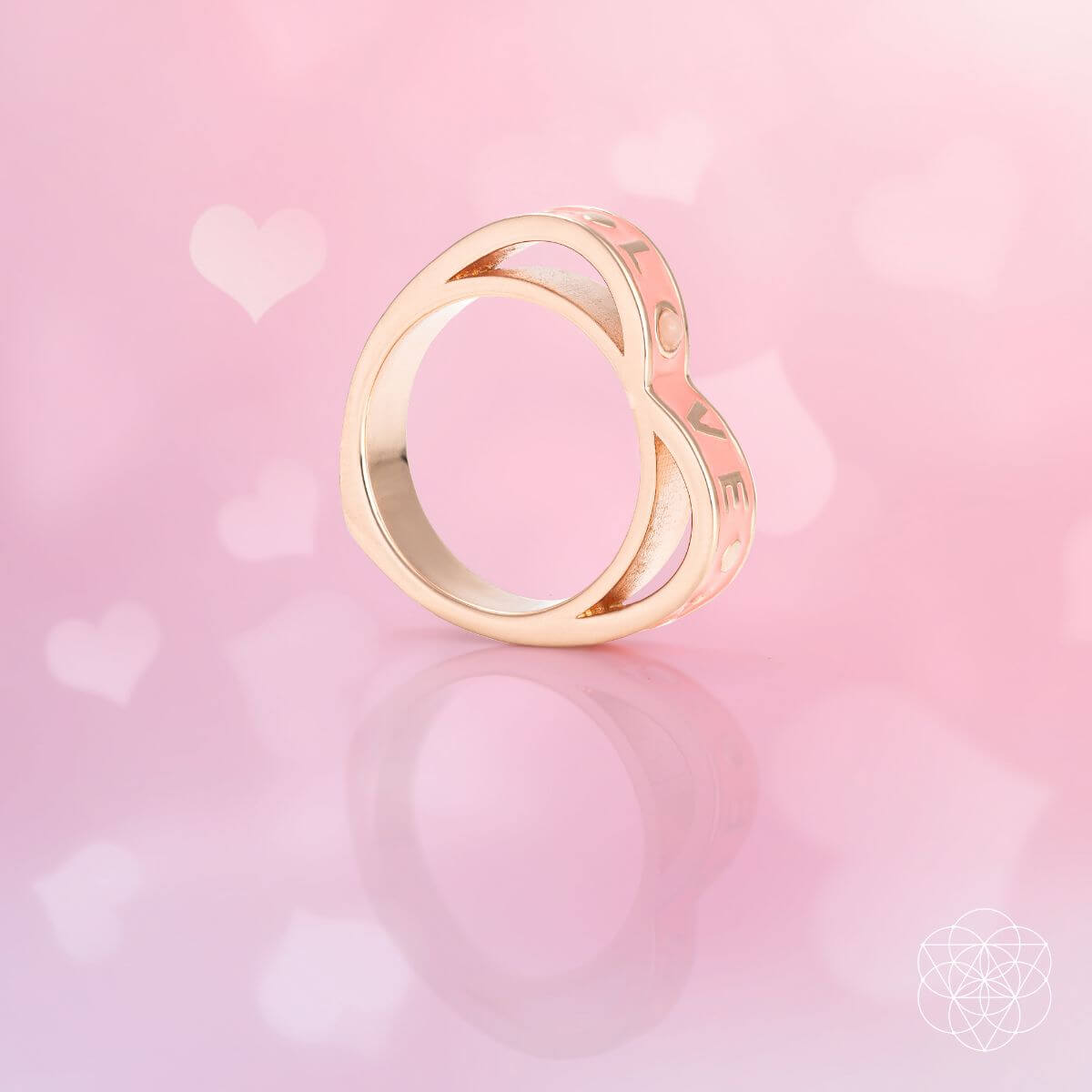 I Love My Life - Heart Awakening Pink Opal Ring - Conscious Items