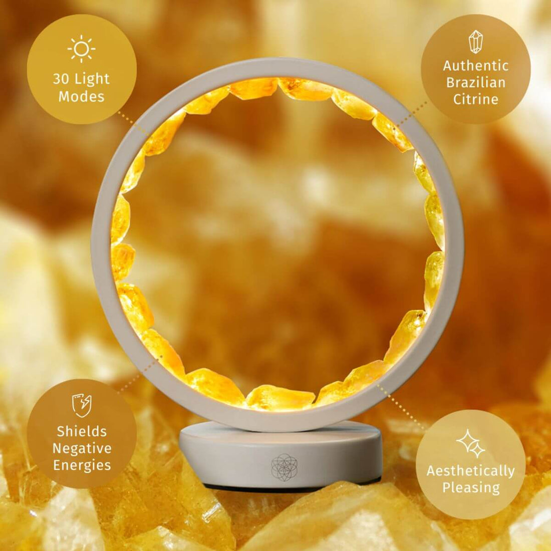 Infinite Abundance: Citrine Lamp of Manifestation - Conscious Items